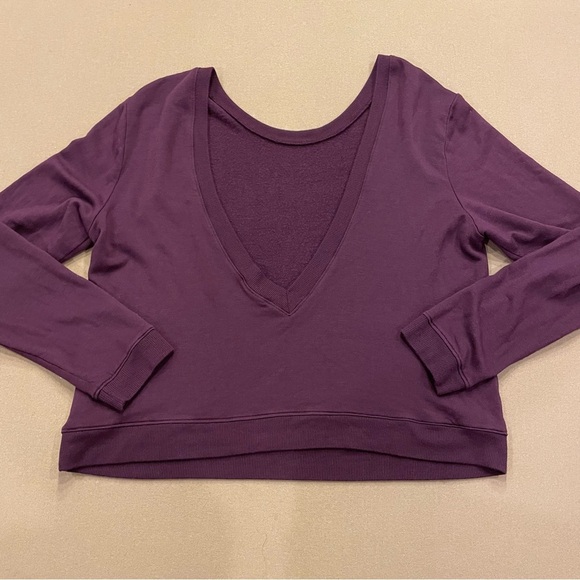 Splits59 Deux Crop Pullover Plum Color Size Medium - Picture 6 of 10